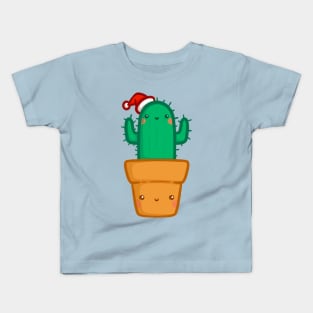 Christmas Cactus - Kawaii Cactus - Cute Cactus Kids T-Shirt